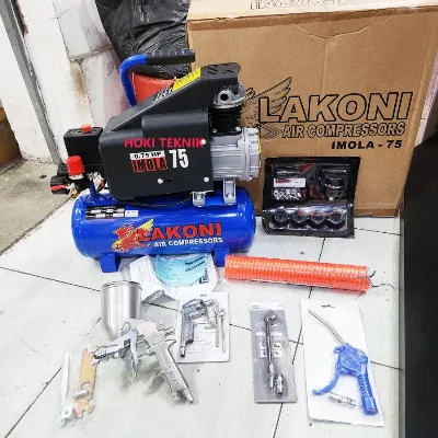 Paket Kompresor Lakoni Imola Spraygun Cat - Paket Komplit 12 M — Mesin Kompresor Samarinda