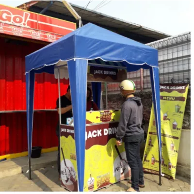 Jual Tenda Cafe Piramid 1.5 x 1.5 Di Samarinda
