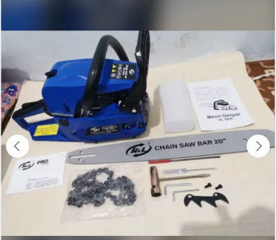 Mesin Chain Saw 20" HL 5200 2Tak Gergaji Listrik Potongan Pohon Kayu — Potong Rumput & Berkebun Samarinda