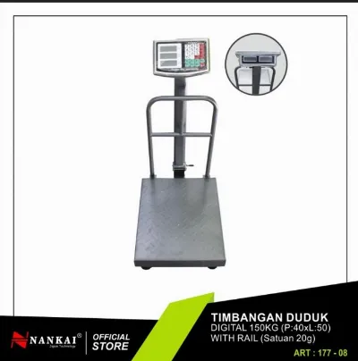 Timbangan Duduk 150KG Nankai — Troli & Niaga Samarinda