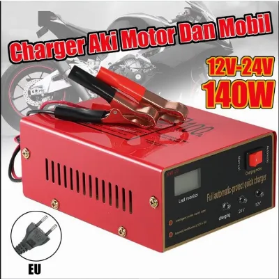 Charger Aki 12V24V Motor Mobil Otomatis Accu Kering Dan Basah Lead — Aki & Charger Samarinda