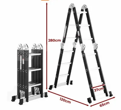 Tangga Lipat Aluminium Tangga Multipurpose Tangga Lipat Tangga Homedoki 5.8M — Tangga Samarinda
