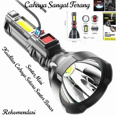 Senter Led Serbaguna Senter Cas Super Terang Menyebar 1000 Meter — Lampu Samarinda