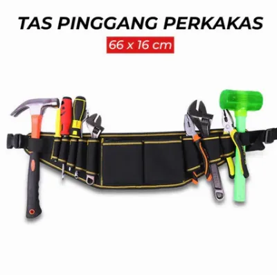Tas Pinggang Perkakas Serbaguna Waist Pocket Tool Bag Tas Perkakas Teknisi listrik bengkel tukang bagunan JK101 — Hand Tools Samarinda