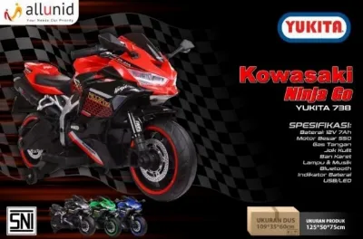 Mainan Motor Aki Anak Yukita 738 — Kendaraan Anak Samarinda