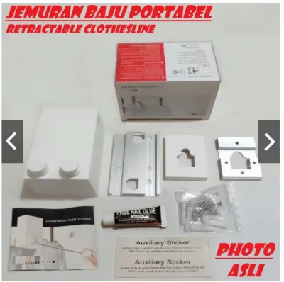 Jual Gantungan Jemuran Portabel Gantungan Baju Portable Indoor Outdoor Retractable Tali Seling Clothesline Bahan Stainless Di Samarinda