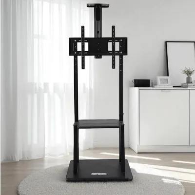 Bracket TV Floor Stand Wheel VESA 600x400 for 40-75 Inch TV - KM-1700S — Elektronik & Smart Home Samarinda