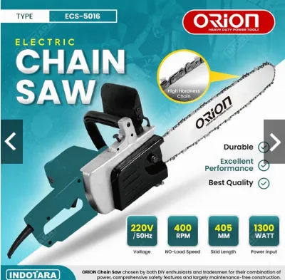 Gergaji Mesin Chainsaw Listrik Potong Kayu ECS-5016 — Potong Rumput & Berkebun Samarinda