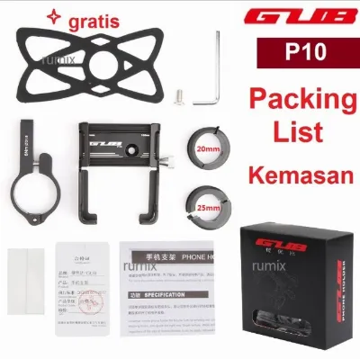 GUB G81 HP Holder G-81 Handphone Phone Aluminium Stang Sepeda Motor - GUB P10 — Aksesoris Sepeda Samarinda