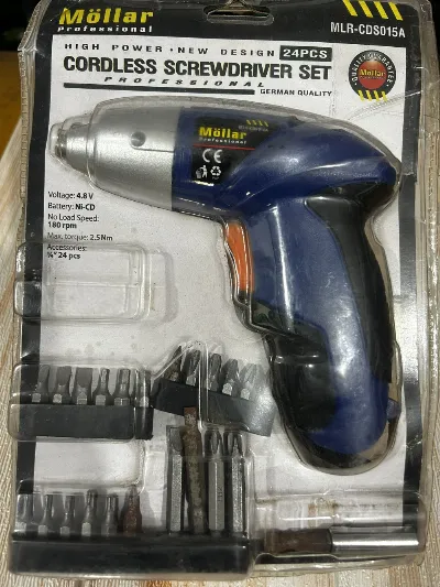 Mesin Screw Driver 24pcs - set Mollar — Obeng & Tespen Samarinda