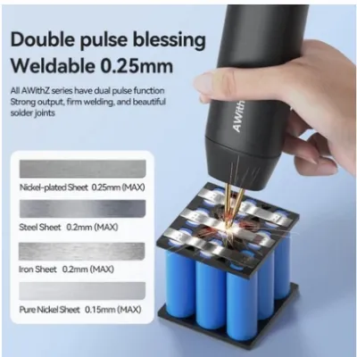 Spot Welder Portable Handheld dengan baterai 18650 11 mode — Mesin Las Samarinda