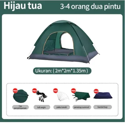 EBUY Tenda Camping Kapasitas 3-4 Orang — Tenda & Event Samarinda