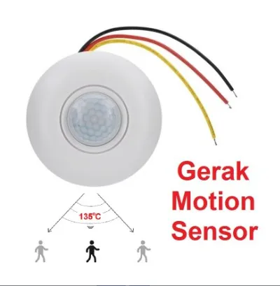 Saklar Lampu Sensor Gerak Pir switch Otomatis Motion Detector Plafon — Lampu Samarinda