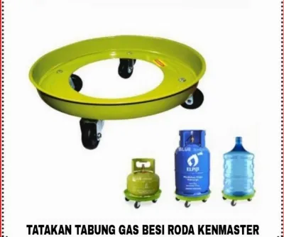 Jual Tatakan Kaki Roda Alas Dudukan Tabung Gas Elpiji Galon Air Bahan Besi Kenmaster Di Samarinda