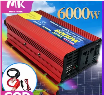 MK Inverter 6000 Watt Power Inverter DC Ke AC Aki listrik Serbaguna Daya Besaar 6000W Universal Inverter Mobil
