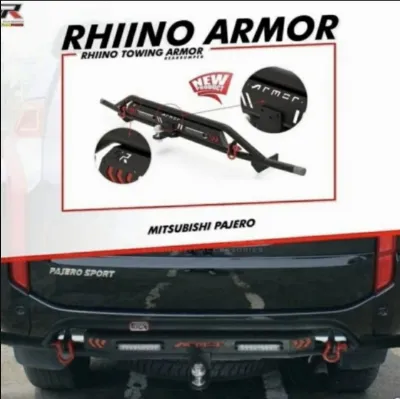 Bumper Towing Belakang Rhino Armor All New Pajero — Bumper Towing Belakang Samarinda