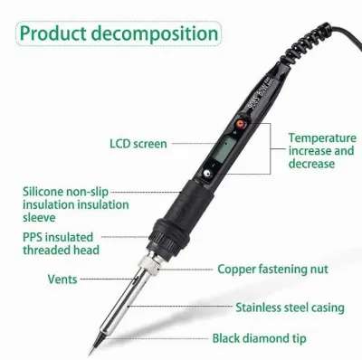 Solder Adjustable Digital 80W 80 W Watt Atur Suhu Temperature 60W — Solder & Tools Listrik Samarinda