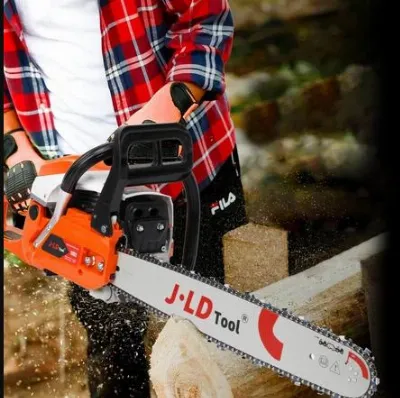 JLD Mesin Potong Kayu 54.6CC Mesin sinso senso Chainsaw 2Tak 20inch Original — Potong Rumput & Berkebun Samarinda