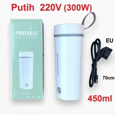 Pemanas Air Listrik Gelas Pemanas Electric Thermos Kettle Portable 450 — Kompor & Dapur Samarinda