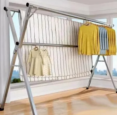 SUS 304 Jemuran Baju Stainless Steel Jemuran Pakaian Jemuran Hanger Jemuran Baju Lipat Jemuran Baja Tahan Karat Yang Menebal — Furniture & Rumah Tangga Samarinda