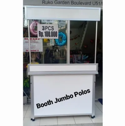 Booth Stand Portable Jumbo Ukuran 120 CM Cocok Untuk Berjualan Makanan Minum Barang baru — Troli & Niaga Samarinda