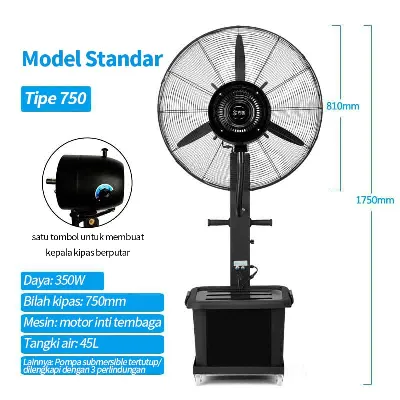 Kipas Embun 30 Inch Besar 45 Liter