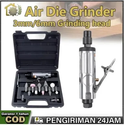 16pcs Air Die Grinder 1/4 Mesin Gerinda Angin 3mm - 6mm Alat Cuner Kecil Gurinda Tuner Kompresor Mill Engraving Tyre — Power Tools Samarinda