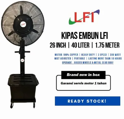 Jual Kipas Angin Embun Air 26 Inches - 40 L  Misty Fan - LFI Di Samarinda