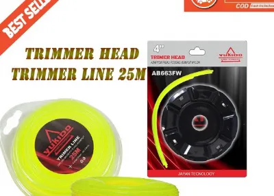 Yukido Paket Trimer head dudukan senar dan Trimer line — Potong Rumput & Berkebun Samarinda