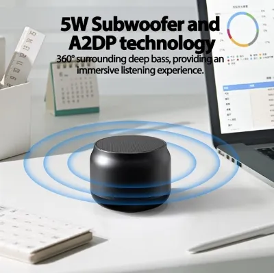 Portable Speaker Stereo Mini HiFi Wireless Speaker — Elektronik & Smart Home Samarinda