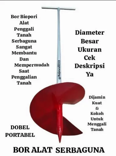 Bor Biopori Diameter Besar — Potong Rumput & Berkebun Samarinda