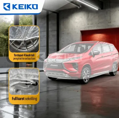 Sarung Cover Body Transparant - Sarung Pelindung Bening Mobil Pajero Sport