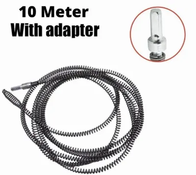 Kawat pembersih saluran pipa adaptor bor 10M — Aksesoris Bor Samarinda