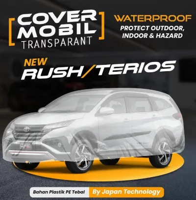 Cover Mobil New Terios New Rush Transparan Waterproof — Cover & Sarung Body Samarinda