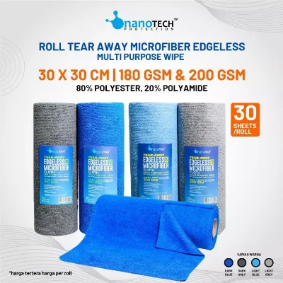 Jual MICROFIBER ROLL TEAR AWAY EDGELESS - 200GSM 30X3Ocm 30 LEMBAR Di Samarinda