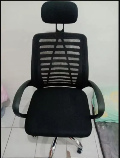 LLI Kursi Kantor Kursi Kerja Kursi Belajar Ergonomis Putar Hidrolik Kursi Boss Staff Jaring Murah