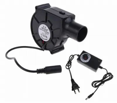 Blower Mini BBQ Kipas 1 Set Portable Blower Keong Angin Dengan Adaptor — Furniture & Rumah Tangga Samarinda