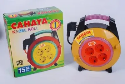 Stop Kontak Kabel Roll 4 Lulang 15M Dengan Switch — Elektronik & Smart Home Samarinda