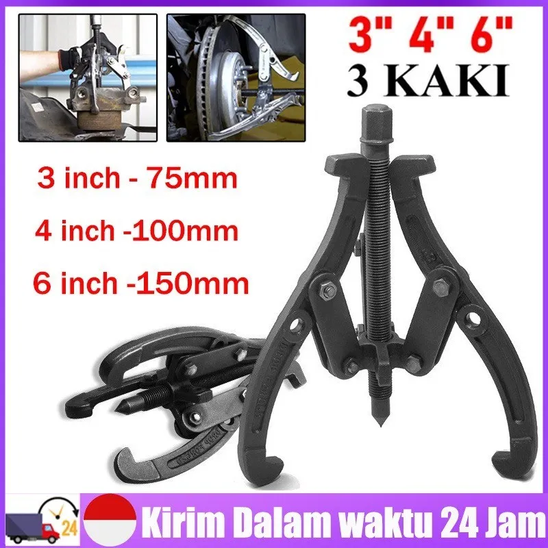 Jual Treker 3 Kaki 4"Inch Traker - Alat Melepas Bearing,alat pencabut bearing laher  4 inci 100mm Di Samarinda — Lapak Perkakas