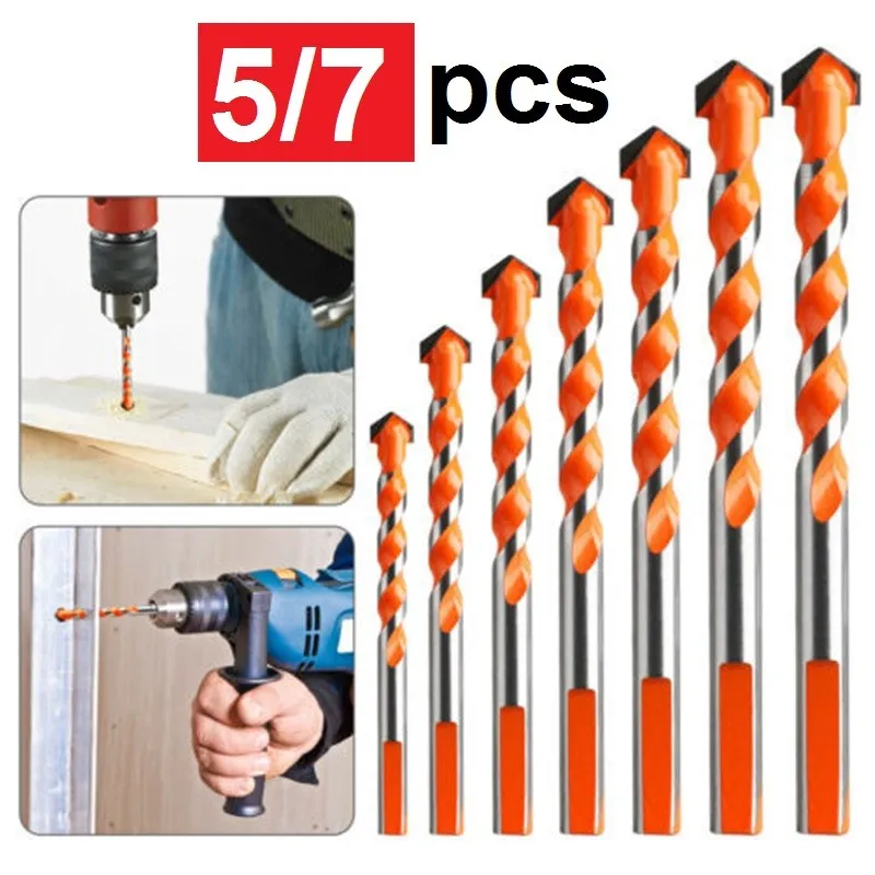 Jual Mata Bor Drill Set 5 pcs Multi Purpose Bor Besi Beton Kayu Multifungsi - 7 pcs Di Samarinda — Lapak Perkakas