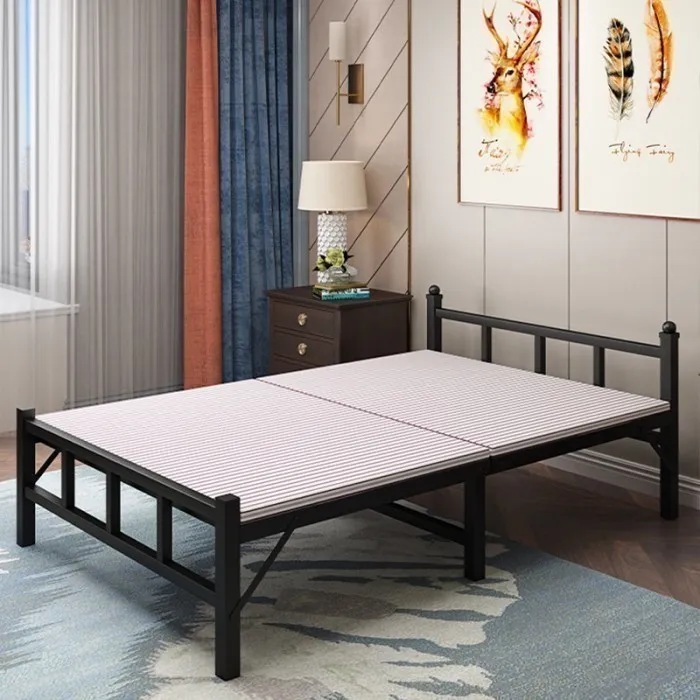 Jual Ranjang Lipat Kasur Lipat Folding Bed Portable Furnibest - Uk 120 Hitam Di Samarinda — Lapak Perkakas