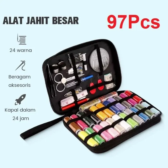 Jual Set Alat Jahit Tangan 97 Pcs Jumbo Set Sewing Kits Set Alat Jahit Mini Di Samarinda — Lapak Perkakas