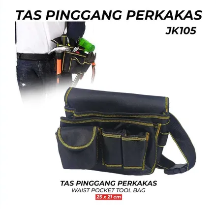 Jual Tas Pinggang Perkakas Serbaguna Waist Pocket Tool Bag Tas Perkakas Teknisi listrik bengkel tukang bagunan JK105 Di Samarinda — Lapak Perkakas