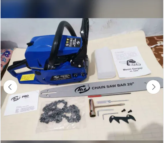 Jual Mesin Chain Saw 20" HL 5200 2Tak Gergaji Listrik Potongan Pohon Kayu Di Samarinda — Lapak Perkakas