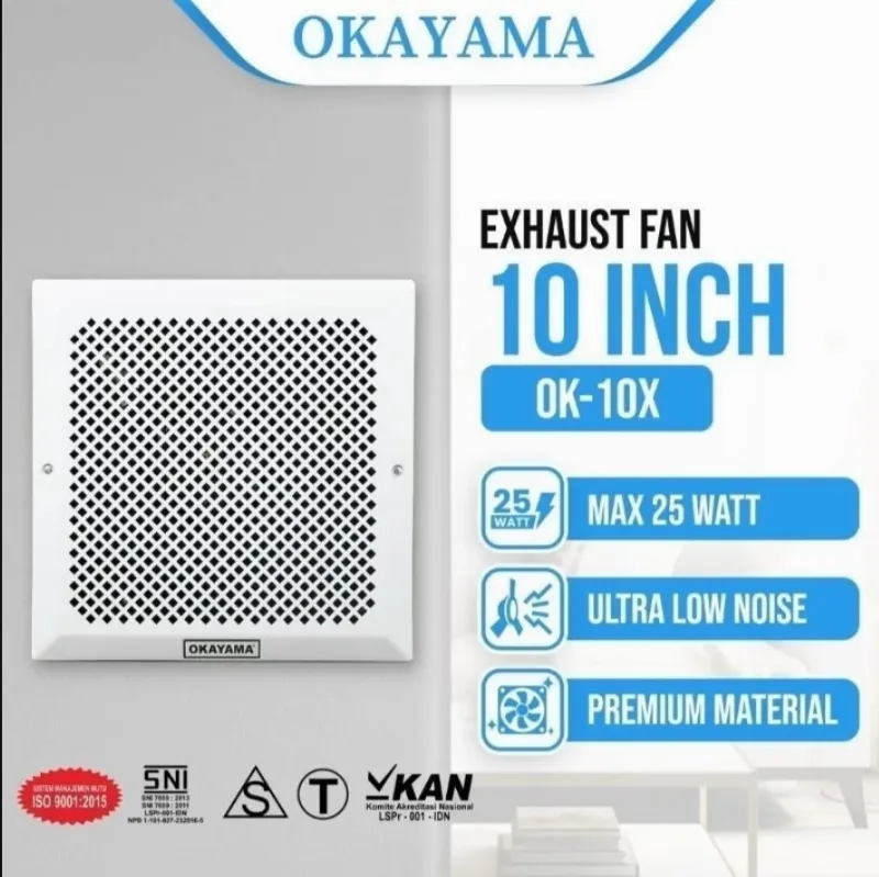 Jual Kipas Angin Hexos Plafon penyedot udara ruangan OKAYAMA 10 IN - OK10X Di Samarinda — Lapak Perkakas