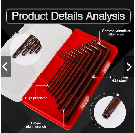 Jual 9Pcs Kunci L Bintang SET Torx Bintang Di Samarinda — Lapak Perkakas
