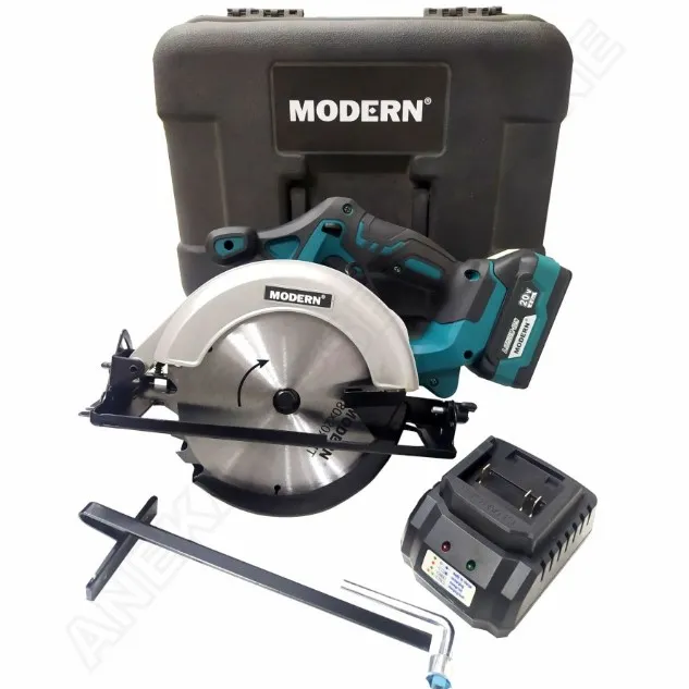 Jual MODERN M60 Mesin Circular Saw 7 Cordless 20V Baterai Gergaji Kayu M-60 Di Samarinda — Lapak Perkakas