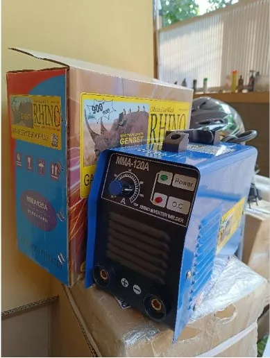 Jual Mesin Las Rhino 900 watt 120A Biru Di Samarinda — Lapak Perkakas