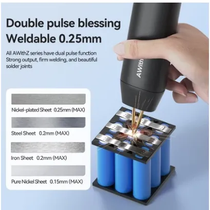 Jual Spot Welder Portable Handheld dengan baterai 18650 11 mode Di Samarinda — Lapak Perkakas