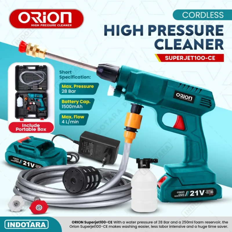 Jual ALAT STEAM CUCI MOTOR & MOBIL JET CLEANER BATERAI - SUPERJET100CE Di Samarinda — Lapak Perkakas